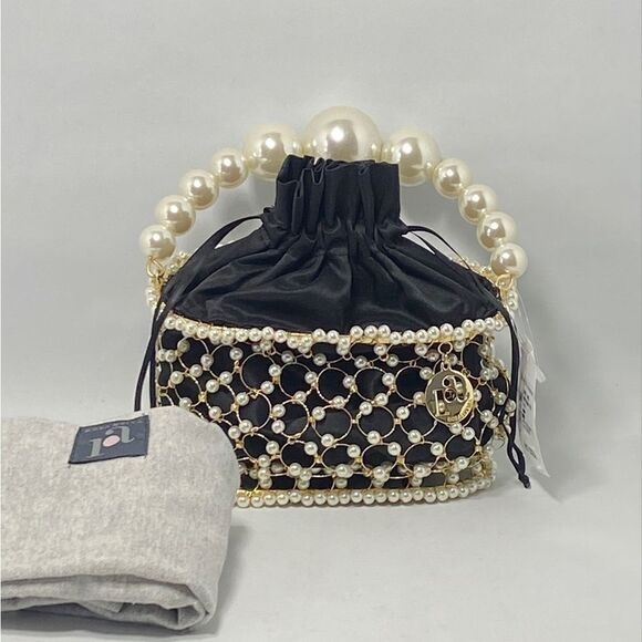 Rosantica Holli Siviglia Faux Pearl-Embellished Top Handle Bag - Picture 5 of 12
